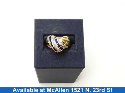 Women's Ring - Yellow Gold 18k (.750) 7.8 grams Size 6.5
