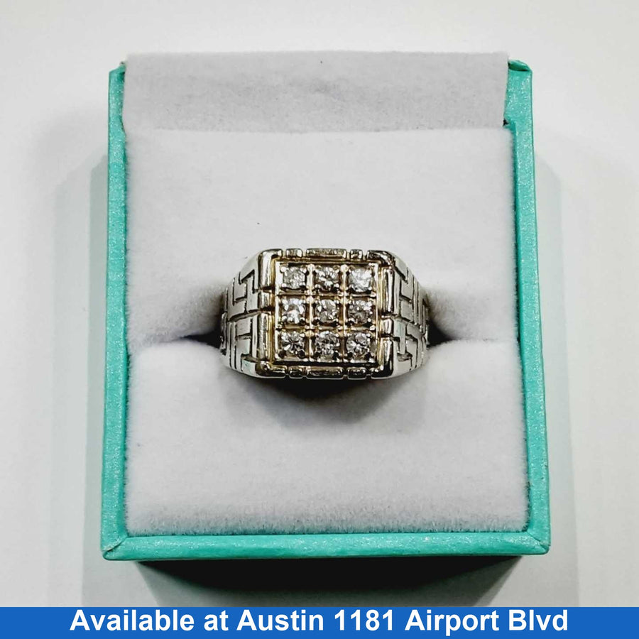 Men's Ring - White Gold 14k (.585) 8.4 grams Size 10