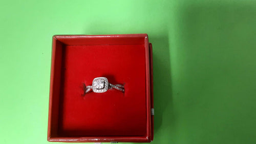Ring - Engagement Set - White Gold 14k (.585) 3.3 grams Size 6