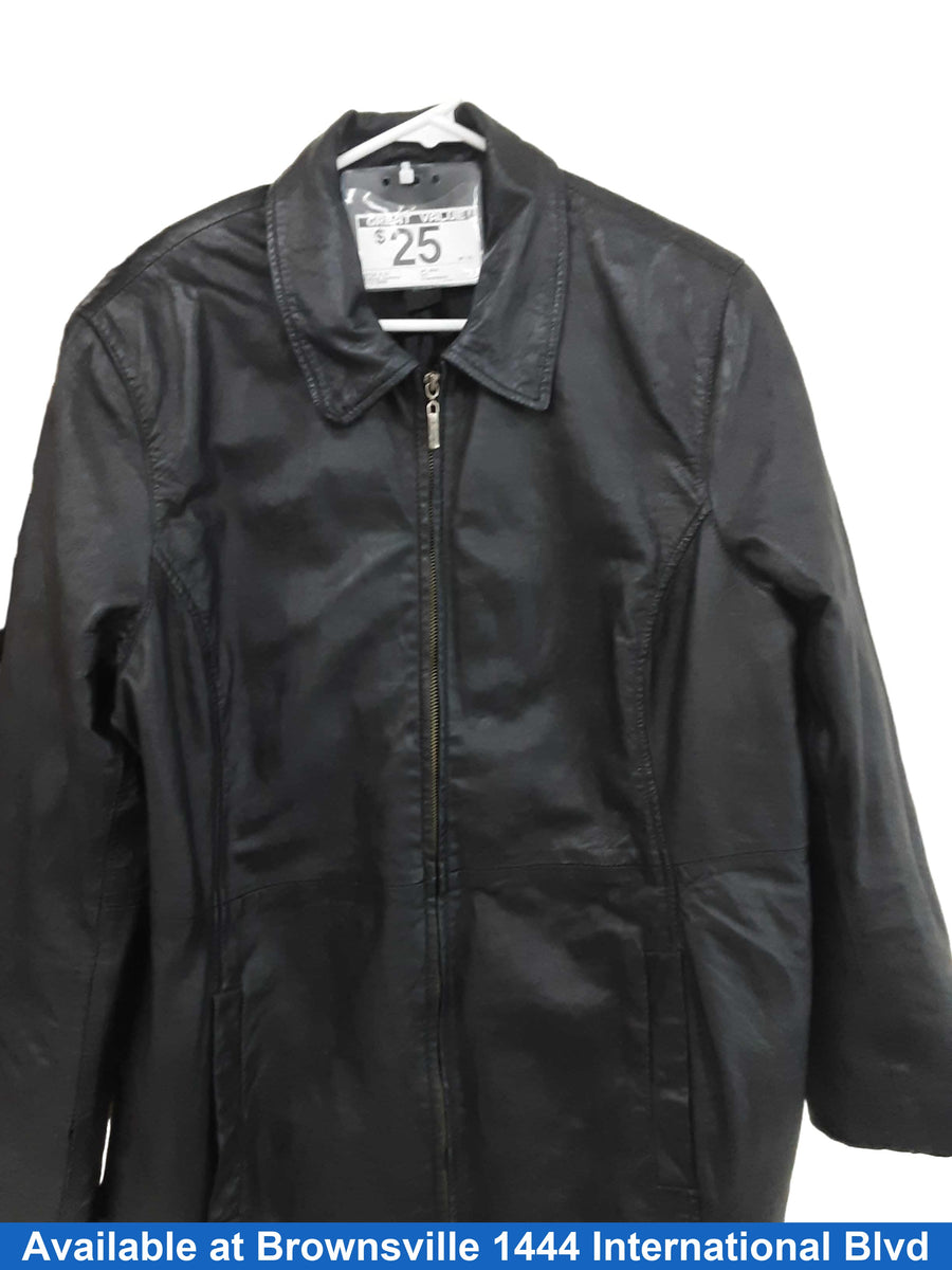 Style & Co Wpl 8046 Black Riding Jacket