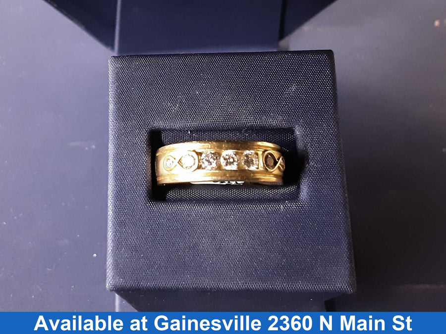 Ring - Wedding Band - Yellow Gold 14k (.585) 7.7 grams Size 8