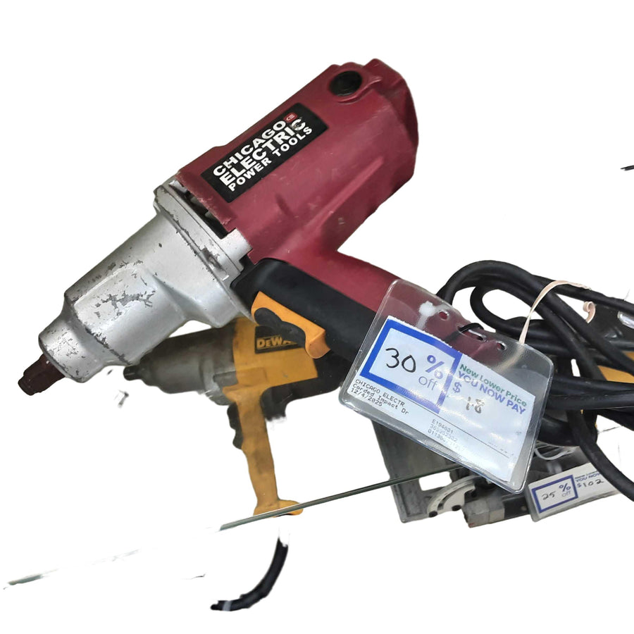 Chicago Electric E194601 Red Corded Impact Drill