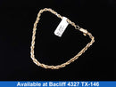 Rope Bracelet - Yellow Gold 14k (.585) 7.6 grams 9 inch