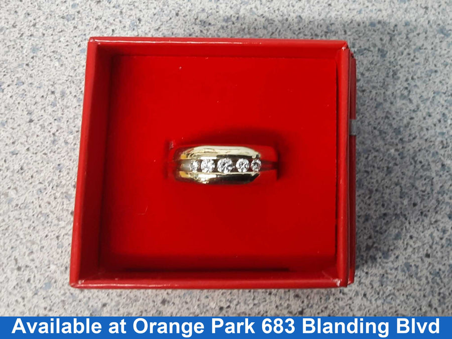 Ring - Wedding Band - Yellow Gold 14k (.585) 4.6 grams Size 9