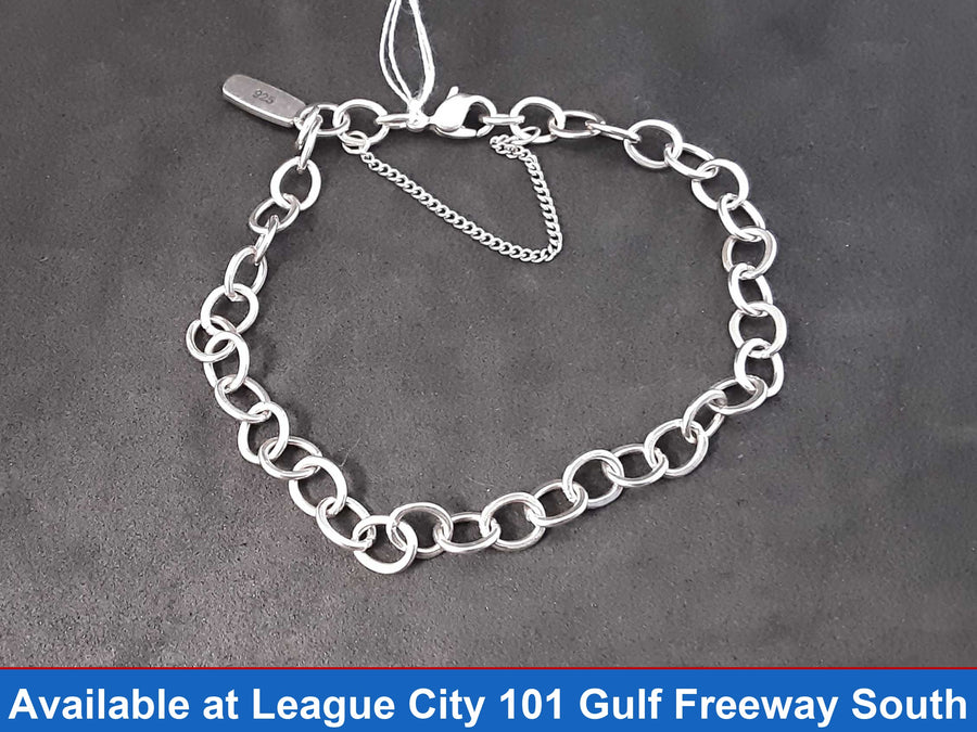Cable Bracelet - Silver 8.8 grams 9 inch