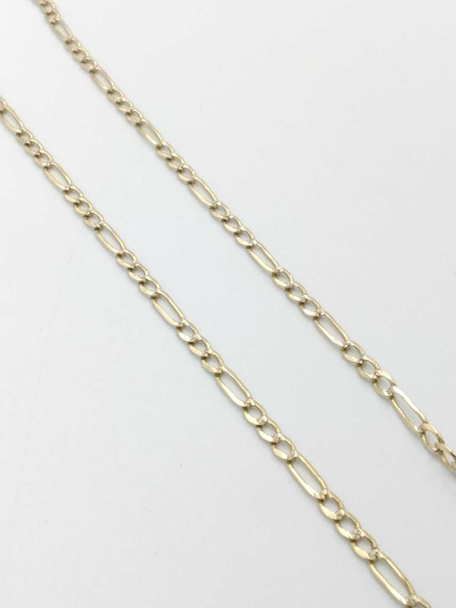 Figaro Chain - Yellow Gold 14k (.585) 4 grams 22 inch