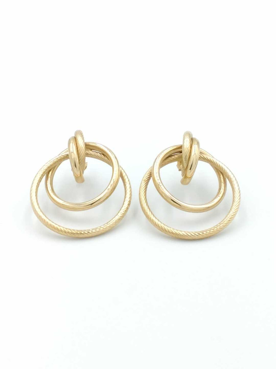 Hoop Earrings - Yellow Gold 14k (.585) 4.4 grams