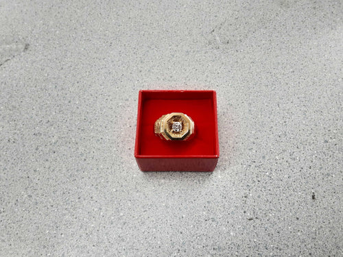 Men's Ring - Yellow Gold 14k (.585) 10.2 grams Size 14