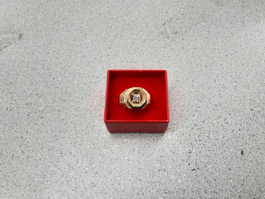 Men's Ring - Yellow Gold 14k (.585) 10.2 grams Size 14