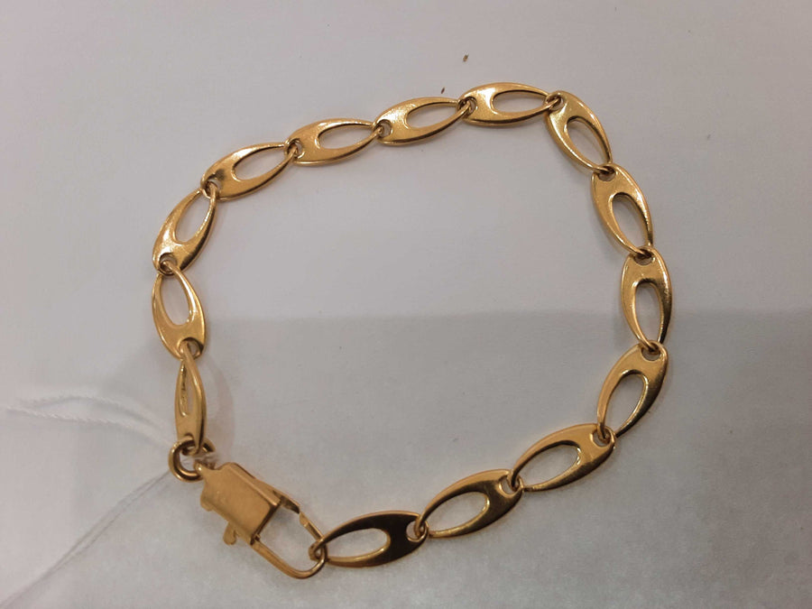 Link Bracelet - Yellow Gold 18k (.750) 8.8 grams 7 inch