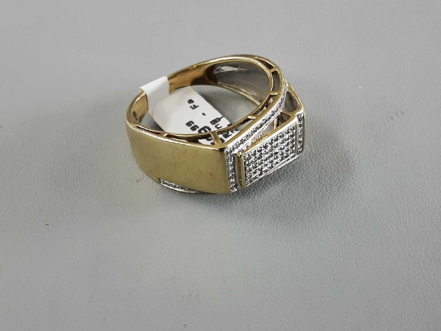 Men's Ring - Yellow Gold 10k (.417) 7.2 grams Size 11.5