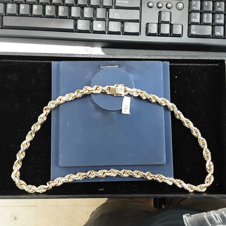 Rope Chain - Yellow Gold 10k (.417) 287.9 grams 28 inch