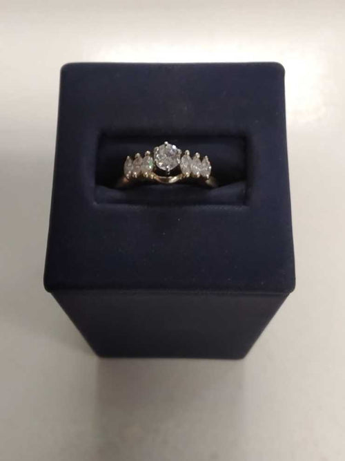 Ring - Engagement Set - Yellow Gold 14k (.585) 3.7 grams Size 6