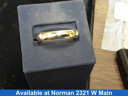Ring - Wedding Band - Yellow Gold 14k (.585) 5.1 grams Size 11.5