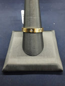 Ring - Wedding Band - Yellow Gold 18k (.750) 5.4 grams Size 8.5