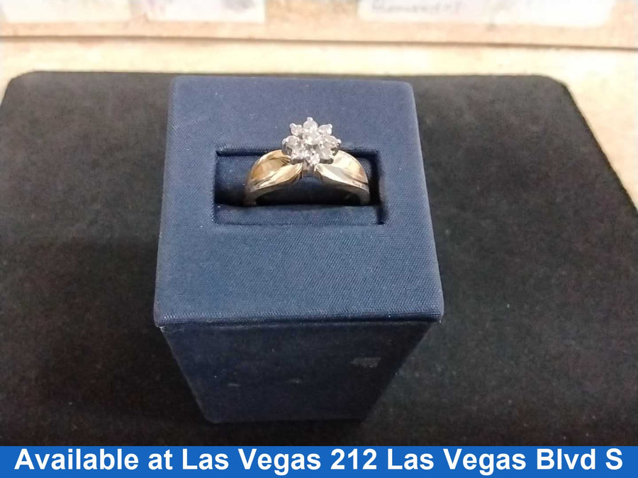 Women's Ring - Yellow Gold 14k (.585) 4.8 grams Size 20