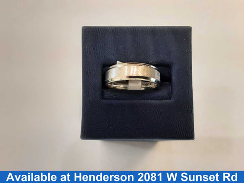Ring - Wedding Band - White Gold 14k (.585) 5.1 grams Size 7