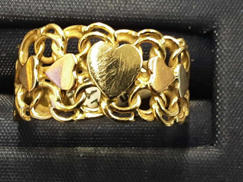 Women's Ring - Tricolor Gold 10k (.417) 2.4 grams Size 5.5