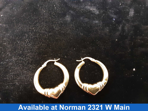 Hoop Earrings - Yellow Gold 14k (.585) 2.5 grams