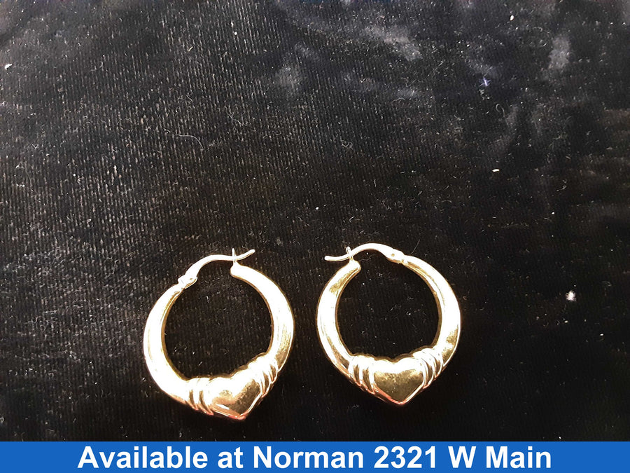 Hoop Earrings - Yellow Gold 14k (.585) 2.5 grams