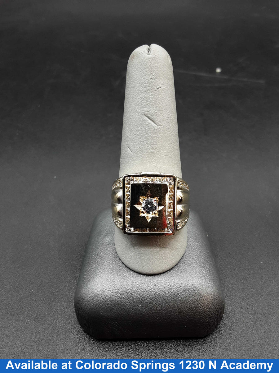Men's Ring - Yellow Gold 10k (.417) 10 grams Size 10.5