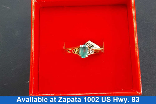 Women's Ring - Solitaire - Yellow Gold 10k (.417) 1.6 grams Size 20