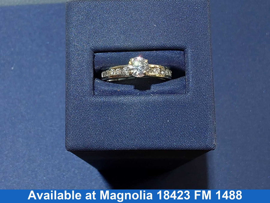 Women's Ring - Solitaire - White Gold 14k (.585) 3.6 grams Size 6.5