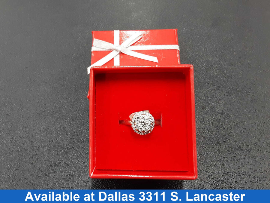 Ring - Engagement Set - White Gold 14k (.585) 4.4 grams Size 9
