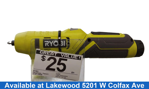 Ryobi Fvd50 Green Cordless Impact Drill