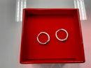 Hoop Earrings - White Gold 14k (.585) 1.2 grams
