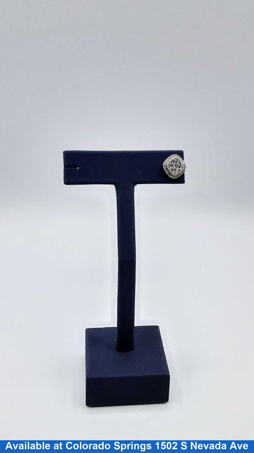 Single Stud Earring - White Gold 10k (.417) 1.7 grams