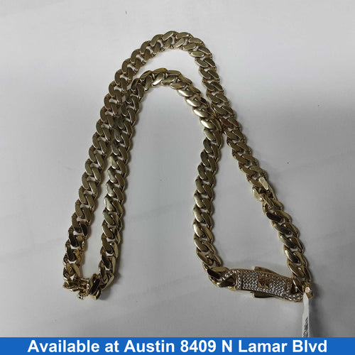 Cuban Link Chain - Yellow Gold 10k (.417) 31.1 grams 23 inch