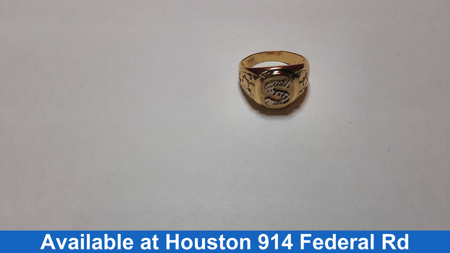 Men's Ring - Yellow Gold 14k (.585) 6 grams Size 8.5