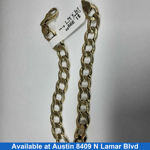 Cuban Link Bracelet - Yellow Gold 14k (.585) 9.9 grams 8 inch