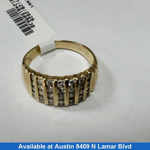 Women's Ring - Anniversary - Yellow Gold 14k (.585) 5.9 grams Size 9