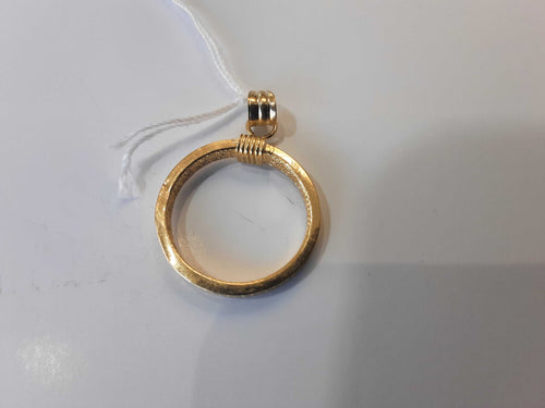Coin Pendant - Yellow Gold 18k (.750) 1 grams