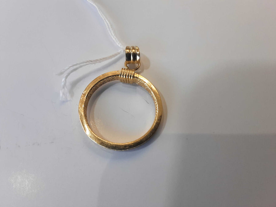 Coin Pendant - Yellow Gold 18k (.750) 1 grams