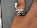 Ring - Wedding Set - Yellow Gold 14k (.585) 8.7 grams Size 7.5