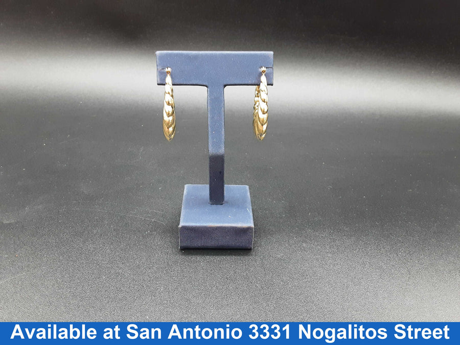 Shrimp Earrings - Yellow Gold 10k (.417) 4.7 grams