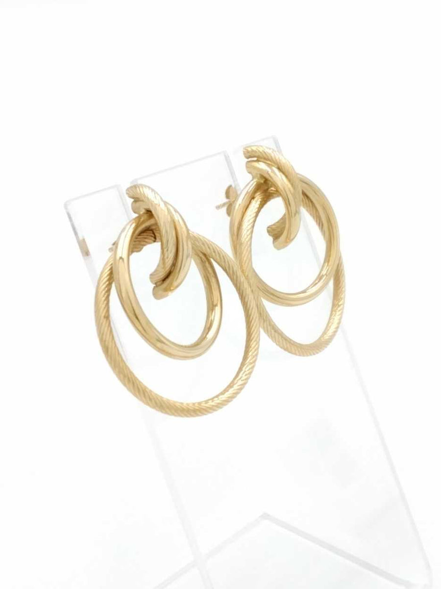 Hoop Earrings - Yellow Gold 14k (.585) 4.4 grams