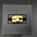 Ring - Engagement Set - Yellow Gold 10k (.417) 2 grams Size 5