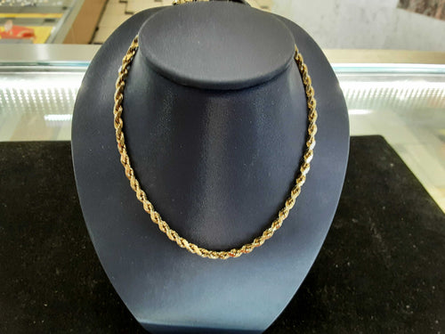 Rope Chain - Yellow Gold 14k (.585) 5.8 grams 20 inch