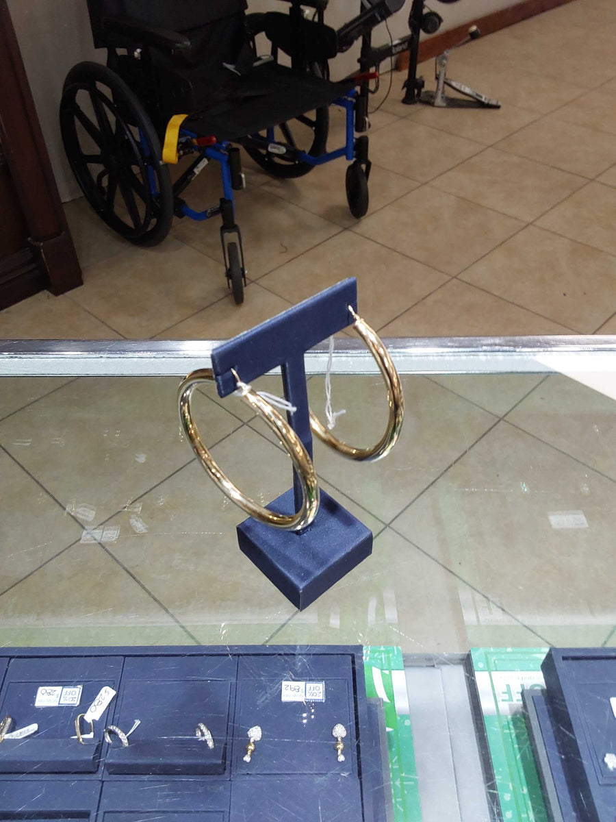 Hoop Earrings - Yellow Gold 14k (.585) 7.6 grams