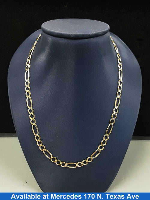 Figaro Chain - Yellow Gold 10k (.417) 10.5 grams 24 inch