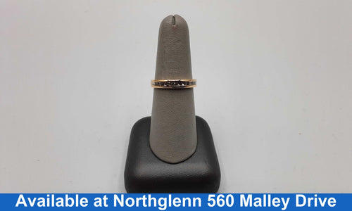 Women's Ring - Anniversary - Yellow Gold 14k (.585) 3.8 grams Size 7