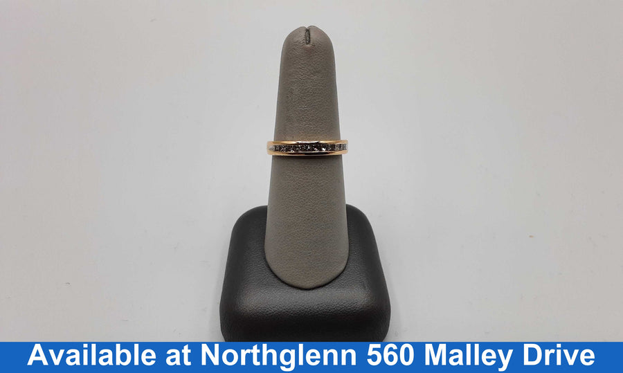 Women's Ring - Anniversary - Yellow Gold 14k (.585) 3.8 grams Size 7