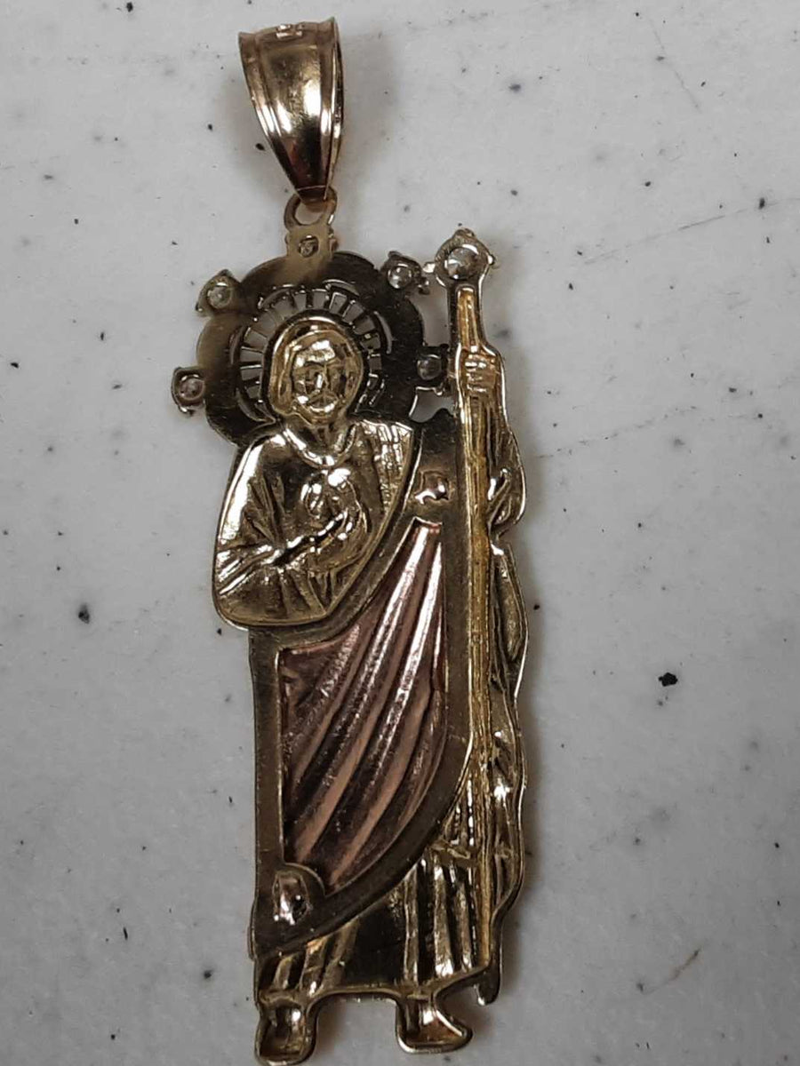 Religious Pendant - Tricolor Gold 14k (.585) 4.2 grams