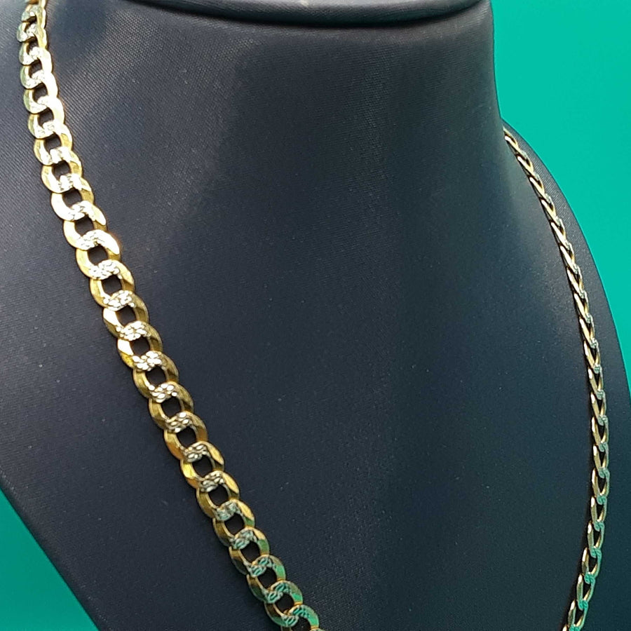 Cuban Link Chain - Yellow Gold 10k (.417) 18.5 grams 24 inch