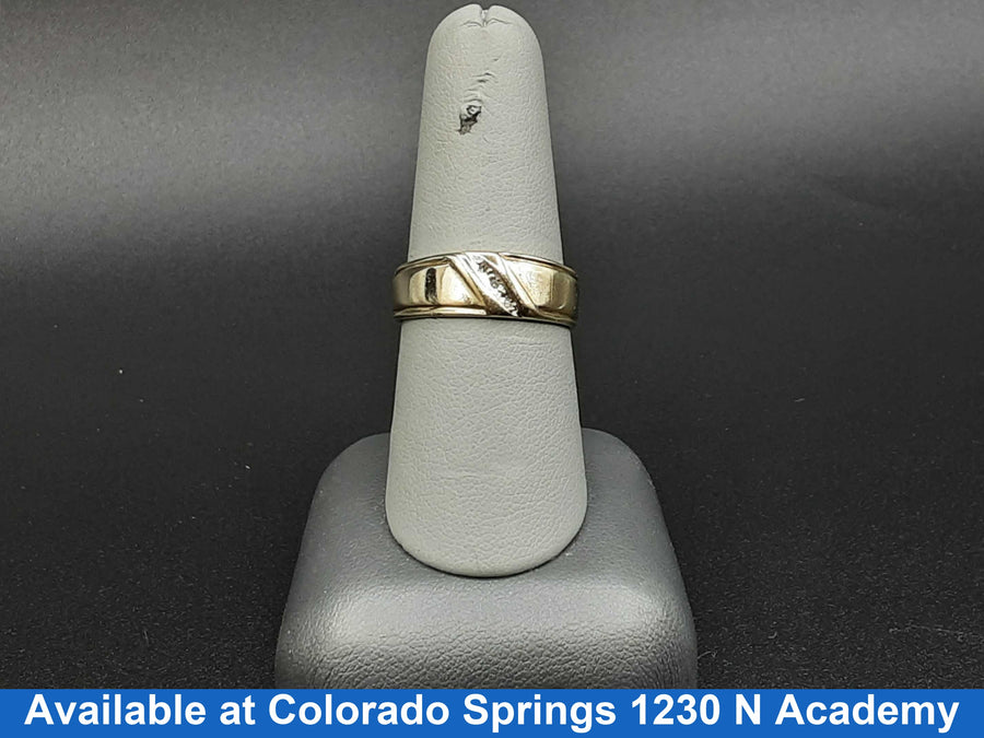 Men's Ring - Yellow Gold 10k (.417) 3.1 grams Size 8