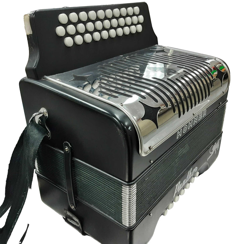 Hohner Panther Black Button Accordion